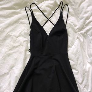 LULUS Black mini dress